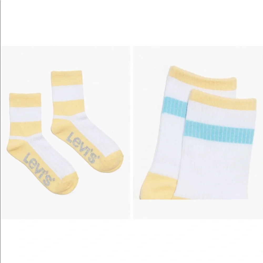 Levi’s RUGBY STRIPE SHORT SOCK (2 PACK) NWT